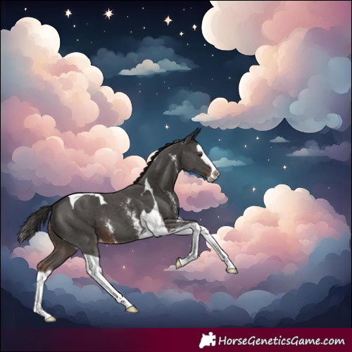 Horse Color:Liver Chestnut Sabino Splash Tobiano Varnish 
