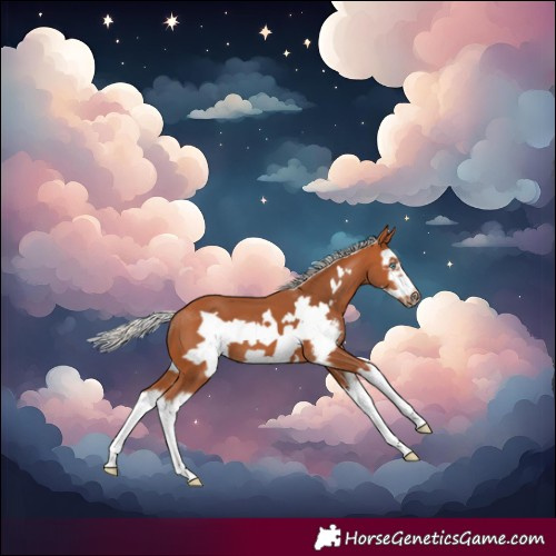Horse Color:Silver Bay Sabino Splash Frame