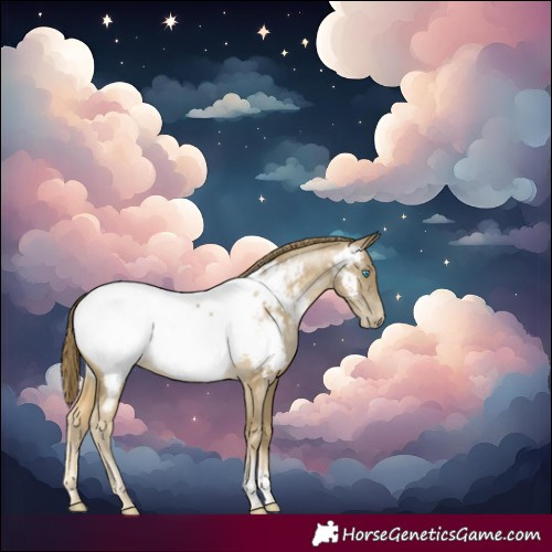 Horse Color:Buckskin Pearl Tobiano Near Fewspot Rabicano 
