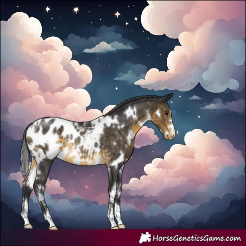 Horse Color:White Spotted Buckskin Blanket Rabicano 