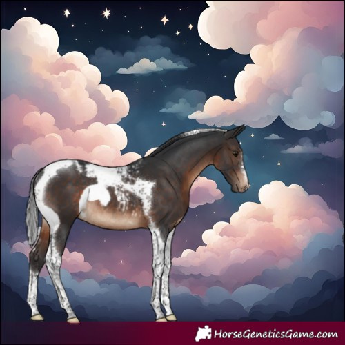 Horse Color:Brown Tobiano Snowcap Rabicano