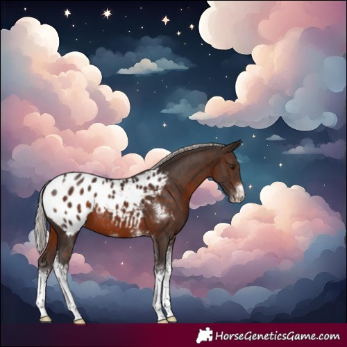 Horse Color:Silver Brown Sabino Blanket