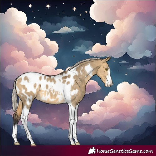 Horse Color:White Spotted Silver Buckskin Dun Tobiano Blanket 