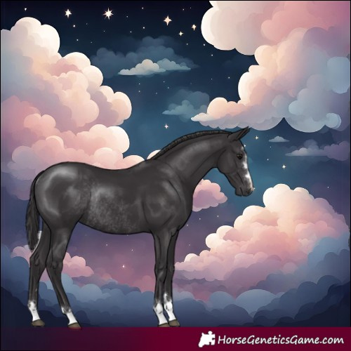 Horse Color:Smoky Black Rabicano