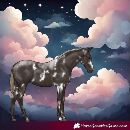 Horse Color:White Spotted Liver Chestnut