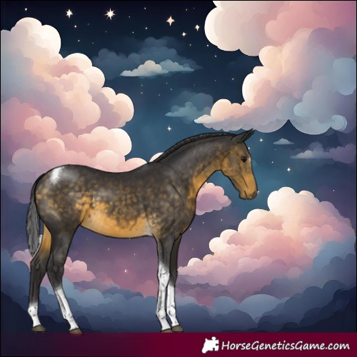 Horse Color:Buckskin Tobiano 