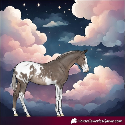 Horse Color:Silver Black Sabino Tobiano Blanket Rabicano