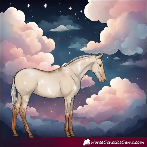 Horse Color:White Spotted Silver Brown Pearl Dun