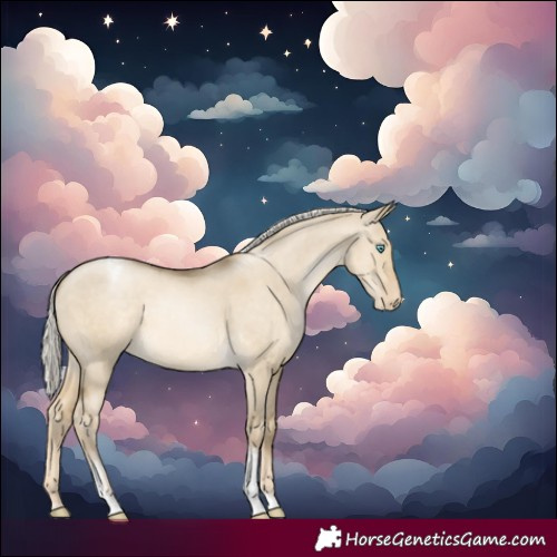 Horse Color:Silver Smoky Grullo Pearl Tobiano Varnish