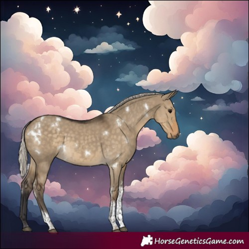 Horse Color:White Spotted Silver Smoky Grullo Tobiano Rabicano 