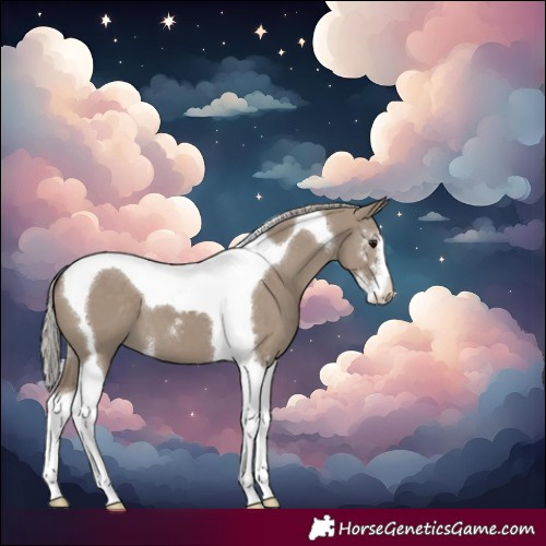 Horse Color:Silver Grullo Sabino Tobiano 