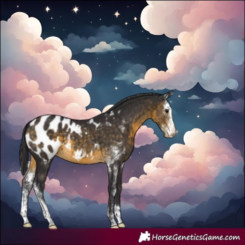 Horse Color:Buckskin Sabino Blanket Rabicano 