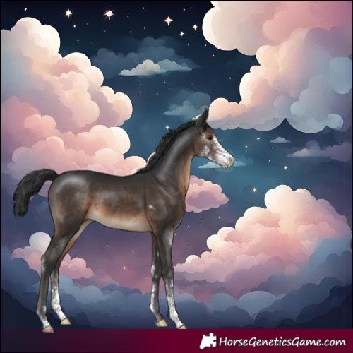 Horse Color:Brown Sabino 