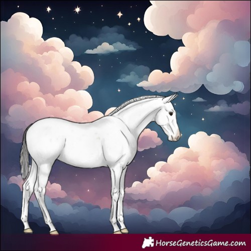 Horse Color:Brown Dun Sabino 