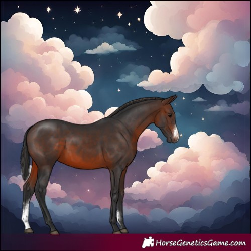 Horse Color:Brown Sabino