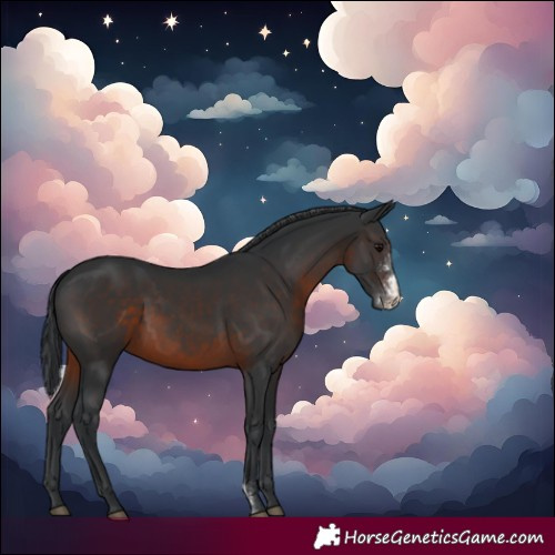 Horse Color:Brown Sabino Rabicano 