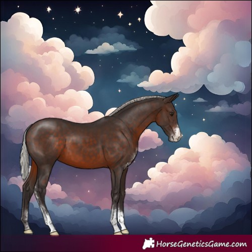 Horse Color:Silver Brown Sabino 
