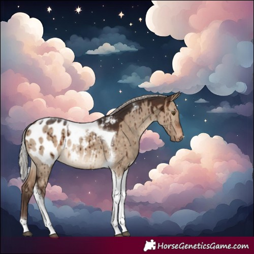 Horse Color:Silver Brown Dun Tobiano Blanket Brindle