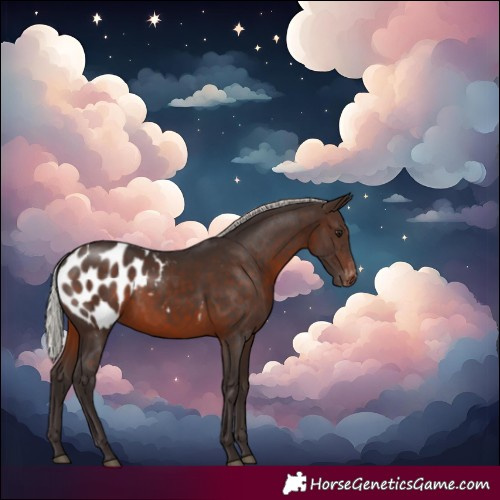 Horse Color:Silver Brown Blanket Rabicano 