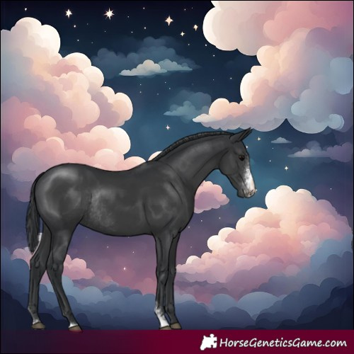 Horse Color:Black Sabino Rabicano 