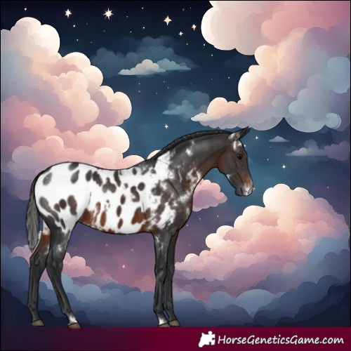 Horse Color:White Spotted Brown Blanket