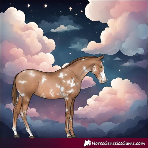Horse Color:White Spotted Liver Chestnut Pearl Sabino Varnish Rabicano 