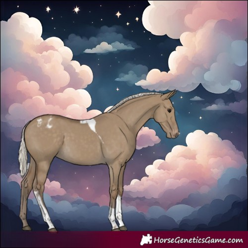 Horse Color:Silver Smoky Grullo Tobiano Varnish 