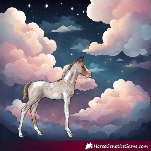 Horse Color:Red Roan Tobiano Frame 