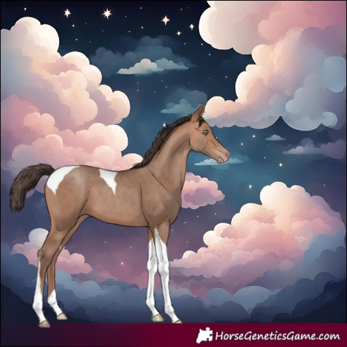 Horse Color:Amber Champagne Tobiano