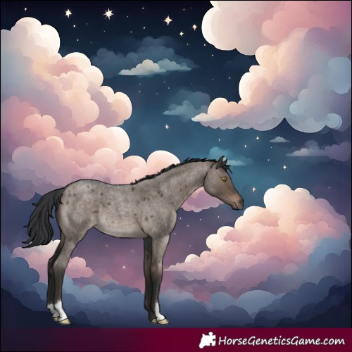 Horse Color:Brown Roan Dun 