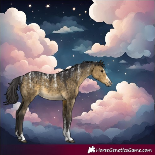 Horse Color:Powder White Buckskin Dun Brindle 