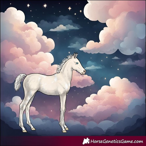Horse Color:White Spotted Cremello