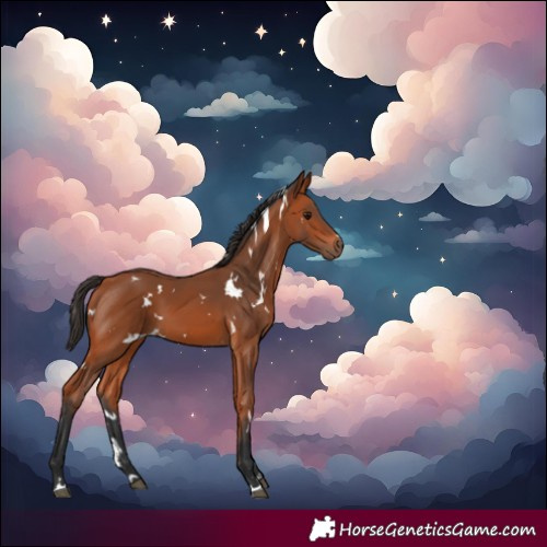 Horse Color:White Spotted Bay 