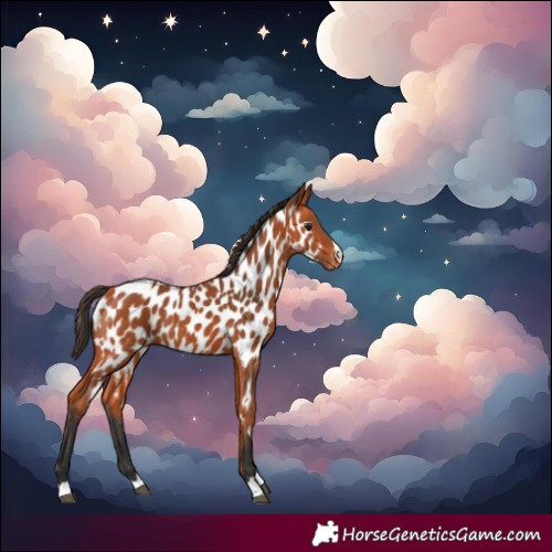 Horse Color:Bay Near Leopard