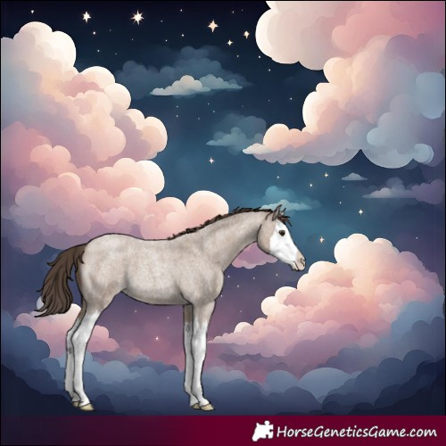 Horse Color:Classic Champagne Roan Splash 