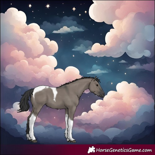 Horse Color:Grullo Tobiano 
