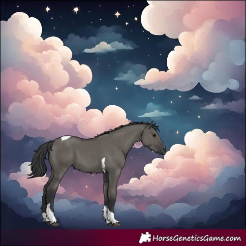 Horse Color:Grullo Tobiano 