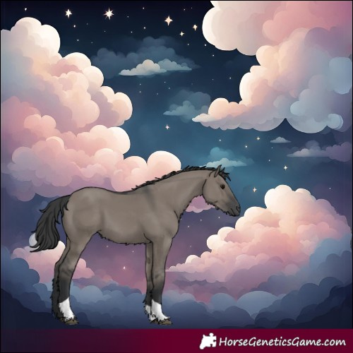 Horse Color:Grullo Tobiano 