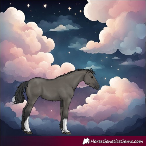 Horse Color:Grullo Tobiano 