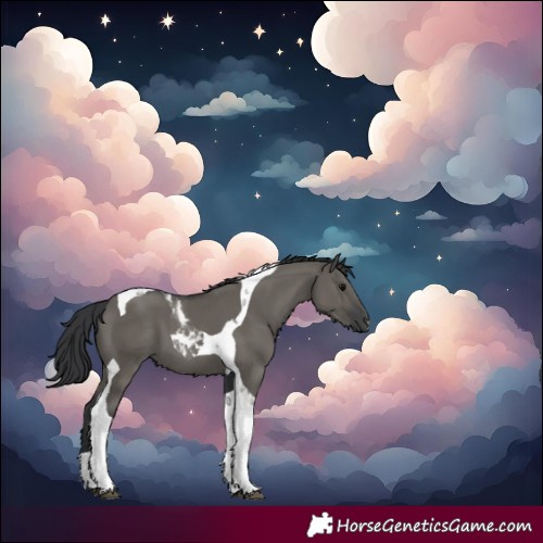Horse Color:Grullo Tobiano