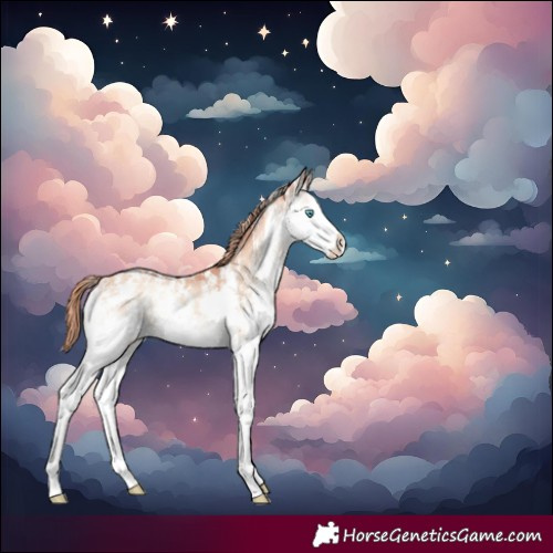 Horse Color:Gold Champagne Onyx Sabino Splash