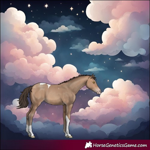 Horse Color:Amber Champagne Tobiano