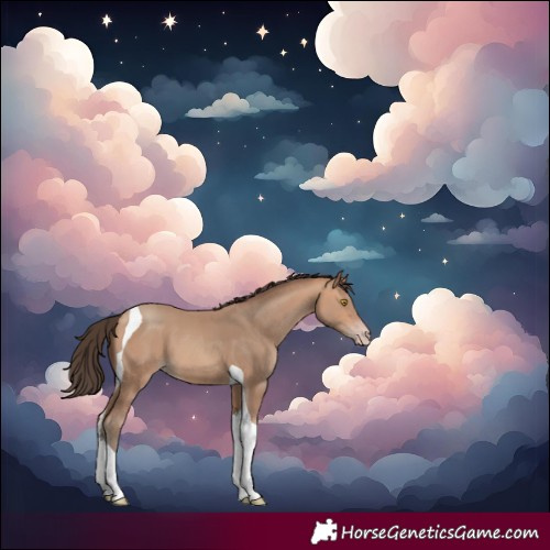 Horse Color:Amber Champagne Tobiano