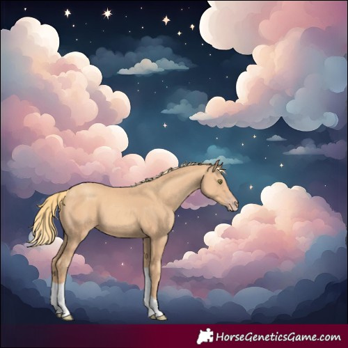 Horse Color:Gold Champagne Tobiano