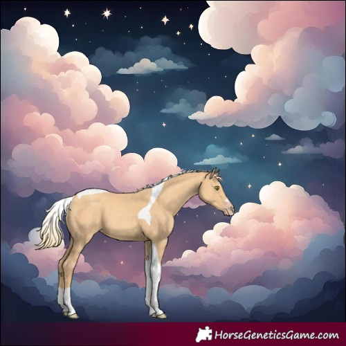 Horse Color:Gold Champagne Tobiano 