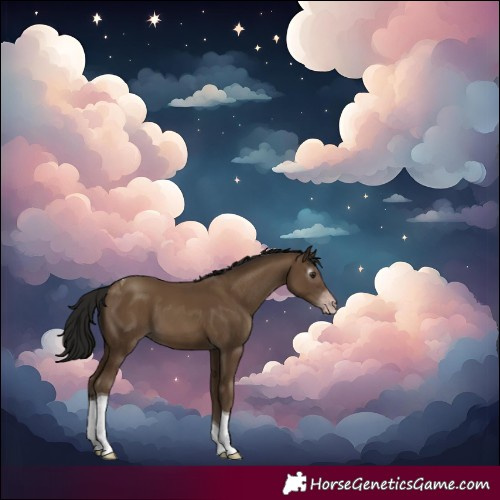 Horse Color:Gray Classic Champagne Tobiano 