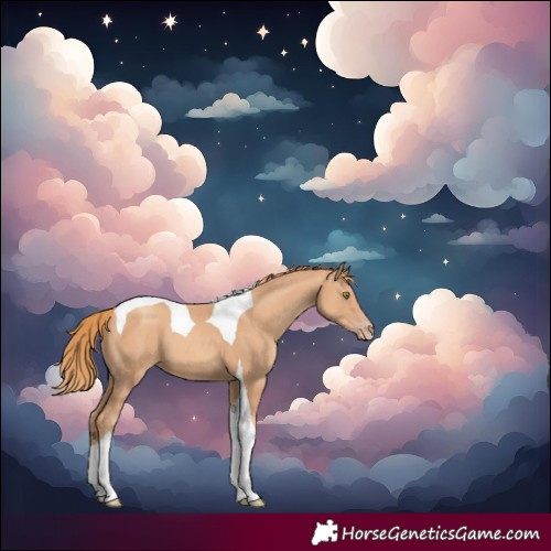 Horse Color:Gold Champagne Tobiano
