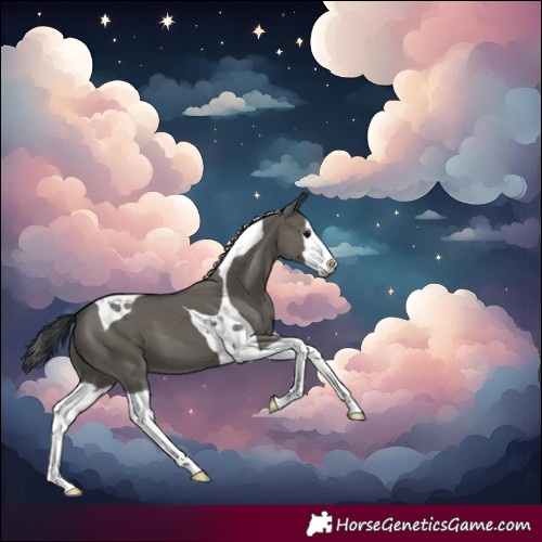 Horse Color:Grullo Splash Tobiano