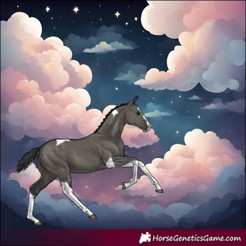 Horse Color:Grullo Splash Tobiano