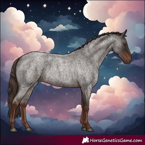 Horse Color:Liver Red Roan 